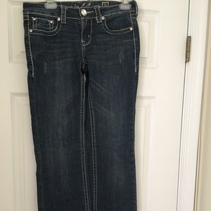 Miss Me Grace in LA bootcut jeans.